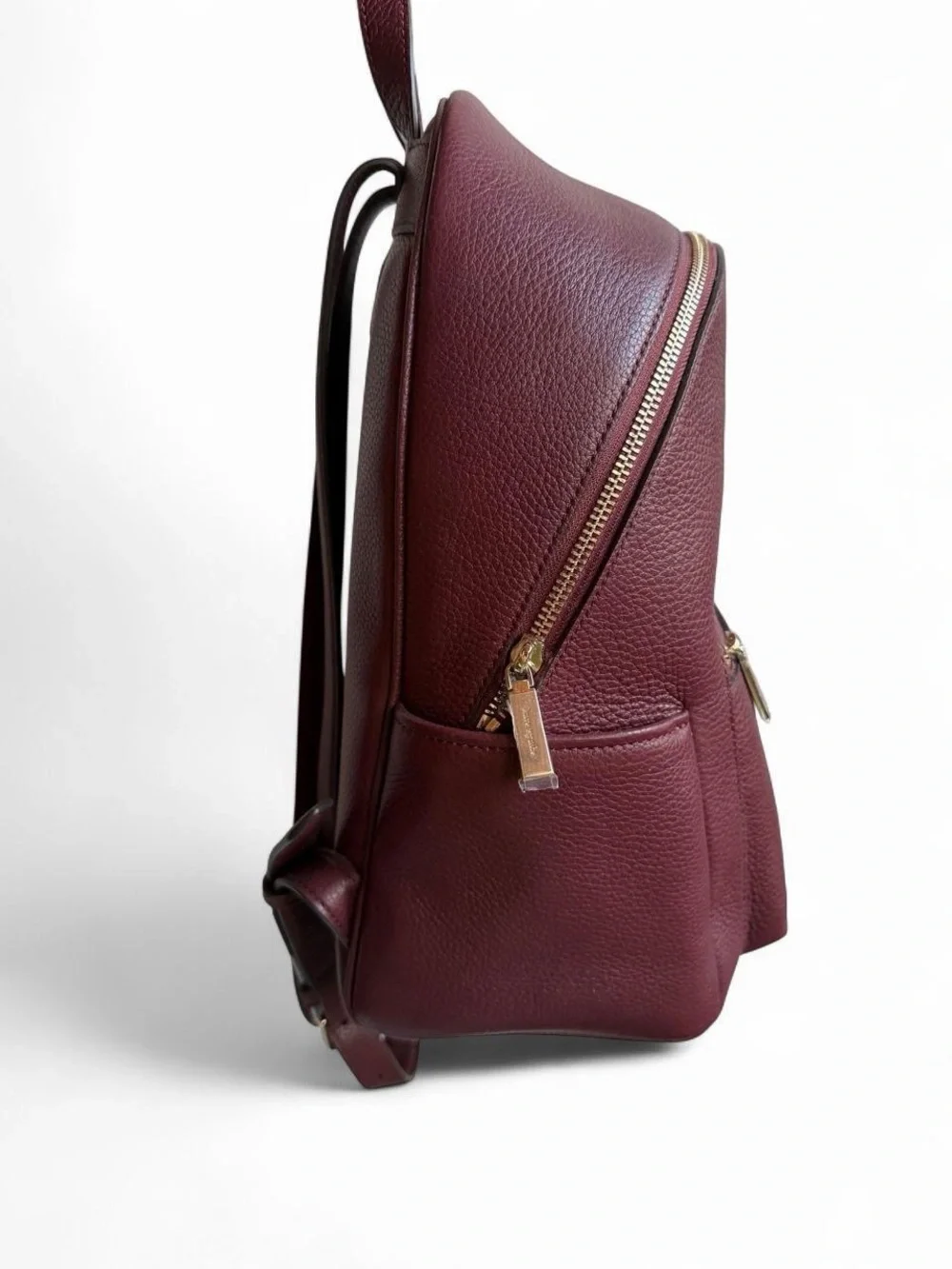 kate spade Pebbled Leather Backpack in Burgundy
